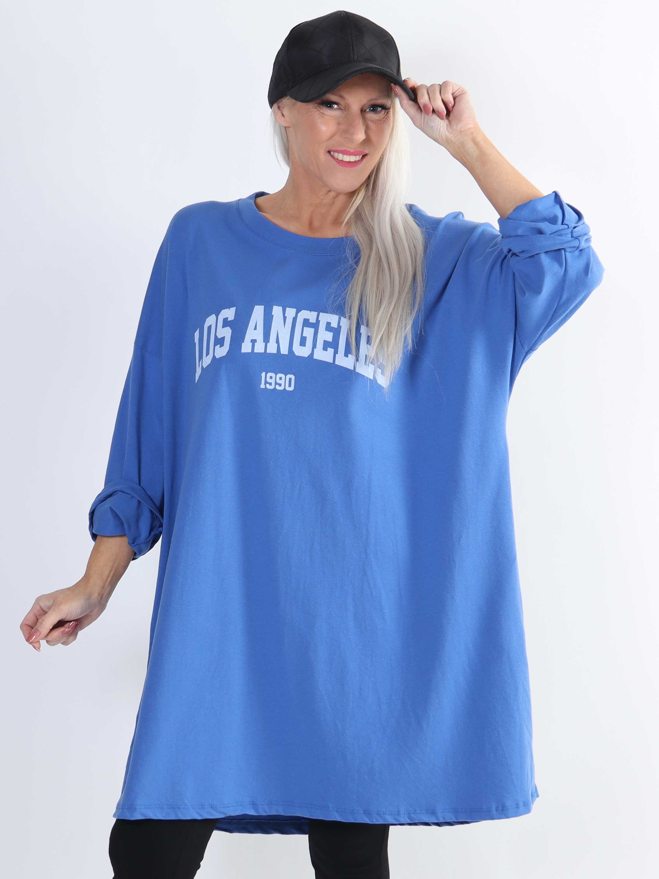 Haniya - Joggingklänning i viskos med Los Angeles-statyett - Black